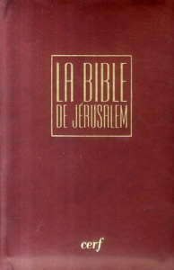 La Bible de Jérusalem. Edition luxe bordeaux avec fermeture éclair, papier bible, tranche or - EBAF