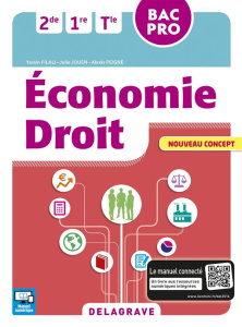 Economie Droit 2de, 1re, Tle Bac Pro. Pochette élève, Edition 2016 - FILALI/JOUEN/PEIGNE