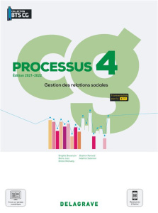 Processus 4 Gestion des relations sociales BTS Comptabilité Gestion CG. Edition 2021-2022 - Besançon Brigitte ; Josz Marie ; Michaely Emilie ;
