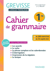 Cahier Grevisse 1re - Carrère Ariane ; Dufour Myriam ; Rietz Valentin ;