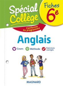 Fiches anglais 6e Spécial Collège. Edition 2019 - Baudry Coline