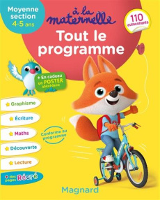 A la maternelle Tout le programme Moyenne section. Edition 2019 - Brossier Michèle ; Chklé Delphine ; Francescon Nic