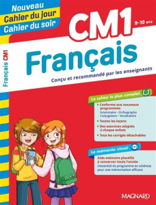 Cahier du jour/Cahier du soir Français CM1 mémento. Edition 2019 - Granier Pierre ; Séménadisse Bernard