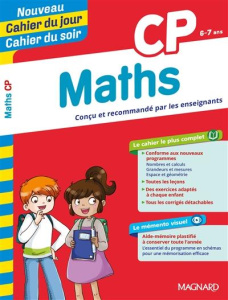 Cahier du jour/Cahier du soir Maths CP mémento. Edition 2019 - Wormser Michel ; Séménadisse Bernard