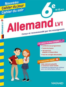Cahier du jour/Cahier du soir Allemand LV1 6e mémento. Edition 2019 - Mulliez Chistine ; Audouin Laurent