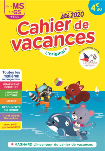 Cahier de vacances été de la MS à la GS. Edition 2020 - Thierry Caroline