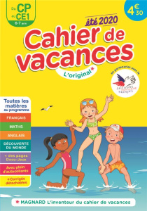 Cahier de vacances été du CP au CE1. Edition 2020 - Séménadisse Bernard