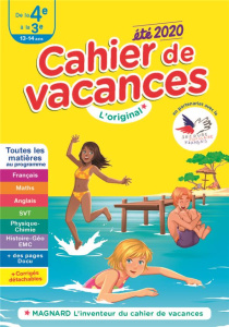 Cahier de vacances été de la 4e à la 3e. Edition 2020 - PELLISSIER/DABOVAL