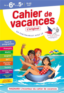 Cahier de vacances de la 6e à la 5e. Edition 2021 - Randanne Florence ; Bénitah Bruno ; Eisenstein Lou