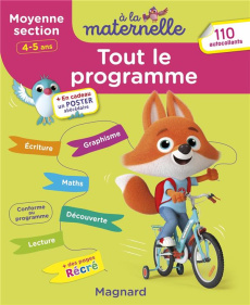 Tout le programme à la maternelle moyenne section. Edition 2022 - Brossier Michèle ; Chklé Delphine ; Francescon Nic