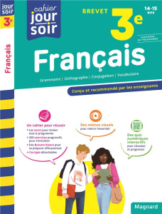 Cahier du jour/Cahier du soir Français 3e Brevet. Edition 2023 - Randanne Florence ; Bernollin-Muratet Françoise ;