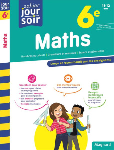 Cahier du jour/Cahier du soir Maths 6e. Edition 2023 - Le Goff Annie ; Peynaud Françoise