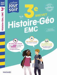 Cahier Jour/Cahier du soir Histoire-Géo-EMC 3e Brevet. Edition 2025 - Daboval Nadine