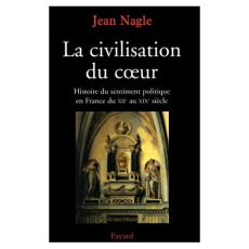 La Civilisation du coeur. Histoire du sentiment politique en France du XIIème au XIXème siècle - Nagle Jean