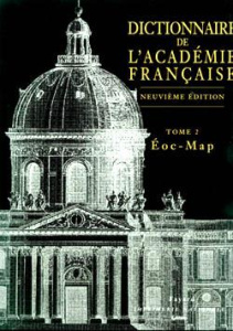Dictionnaire de l'Académie française. Tome 2, Eoc-Map, 9ème édition - COLLECTIF