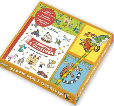 Coffret j'apprends à dessiner. 22 dessins, étape par étape. Avec 1 livre, 1 cahier de dessin, 2 carn - Legendre Philippe