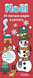 Noël. 20 marque-pages à peindre avec un pinceau et de la peinture inclus ! - Cazaux Marine