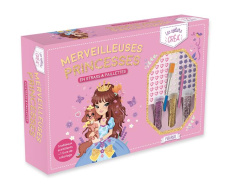 Merveilleuses princesses en strass et paillettes. Avec 5 grands tableaux à décorer, 1 livre de color - CANDYBIRD