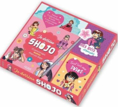 Coffret Je dessine shôjo. 22 personnages manga étape par étape - Avec 1 livre, 1 cahier de dessin, 2 - Ta Van Huy