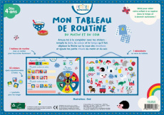 Mon tableau de routine du matin au soir. Avec 1 tableau de routine ; 55 stickers ; 1 pochette pour l - GWE