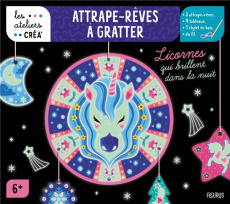 Attrape-rêves à gratter. Licornes qui brillent dans la nuit. - Lamour Sandrine
