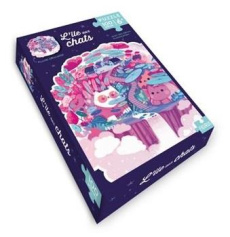 L' île aux chats, Puzzle 100 pièces. Avec un poster à la taille réelle du puzzle - ELLIEVSBEAR