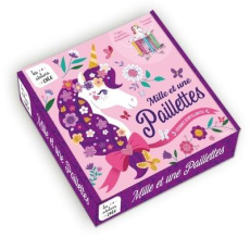 Mille et une Paillettes Licornes scintillantes. Coffret avec 7 tubes de paillettes biodégradables et - STEFANO/FABRE