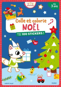 Colle et Colorie Noël. Avec de 100 stickers ! - Jacqué Isabelle