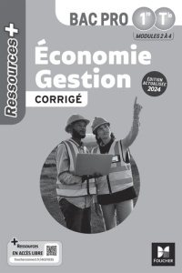 Economie Gestion 1re Tle Bac Pro Ressources . Edition 2024 - Fages Luc