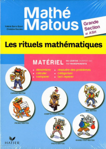 Les rituels mathématiques Grande Section et ASH. Matériel 96 cartes (format A4)   16 transparents - Barry-Soavi Valérie ; Bonnieu Christine