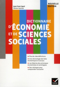 Ancienne Edition Dictionnaire d'économie et de sciences sociales - Capul Jean-Yves, Garnier Olivier