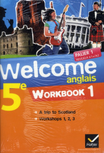 Anglais 5e Palier 1 Niveaux A1/A2 Welcome. Pack 2 volumes : Workbook 1 & 2 - Ledru-Germain Evelyne ; Hollinka-Rousselle Nathali