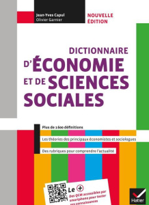 Ancienne Edition Dictionnaire d'économie et de sciences sociales - Capul Jean-Yves, Garnier Olivier