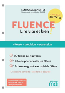Fluence 100 textes pour lire vite et bien ! Livre du maître - Cassagnettes Leni