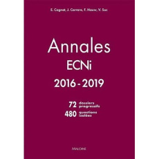 Annales ECNI 2016-2019 - Cognat Emmanuel ; Carrere Josselin ; Hauw Fabien ;