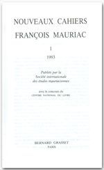 NOUVEAUX CAHIERS F. MAURIAC N0 - MAURIAC FRANCOIS