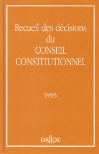 Recueil des décisions du Conseil constitutionnel. 1995 - CONSEIL CONSTITUTION