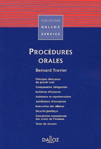 Procédures orales - Travier Bernard
