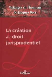 La création du droit jurisprudentiel. Mélanges en l'honneur de Jacques Boré - Ancel Jean-Pierre