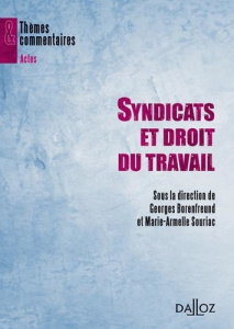 Syndicats et droit du travail - Borenfreund Georges ; Souriac Marie-Armelle