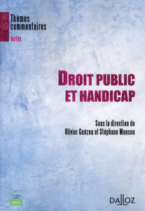 Droit public et handicap - Guézou Olivier ; Manson Stéphane