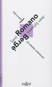 L'ordre juridique - Romano Santi ; Bergé Jean-Sylvestre