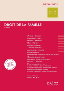Droit de la famille. Edition 2020-2021 - Murat Pierre