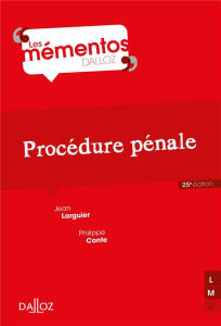 Procédure pénale. 25e édition - Larguier Jean ; Conte Philippe
