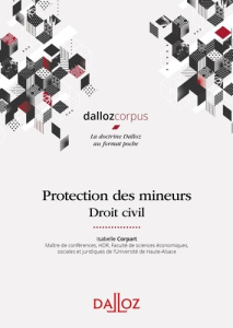 Protection des mineurs. Droit civil - Corpart Isabelle