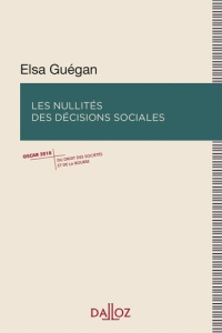 Les nullités des décisions sociales - Guégan Elsa ; Mortier Renaud