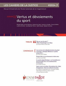 Les Cahiers de la justice 1/2024. Justice et sport - COLLECTIF