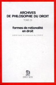 Formes de rationalité en droit - Villey Michel