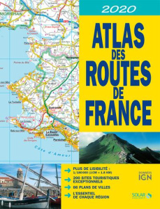 Atlas des routes de France. 1/180 000, Edition 2020 - COLLECTIF