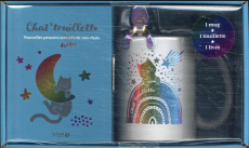 Coffret Chat'ouillette. Avec 1 mug couleur irisé, 1 touillette couleur irisé et 1 livre d'humour sur - COLLECTIF